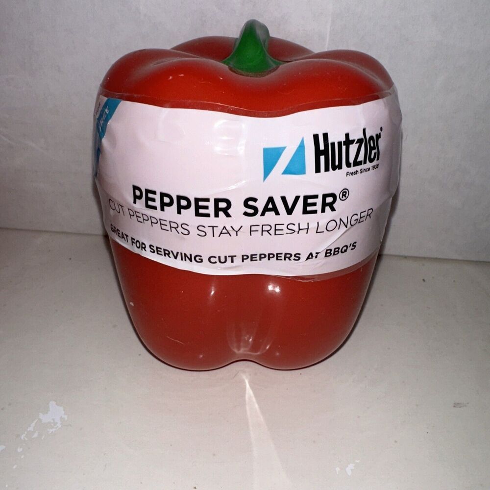 Hutzler Pepper Saver Keeper Storage Container - Keeps Fresh Longer - Red Mm77